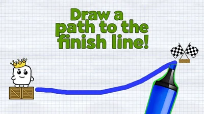 Draw a path to the finish line!