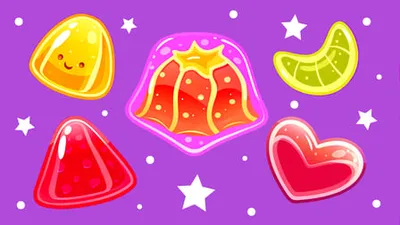 Happy jelly banner